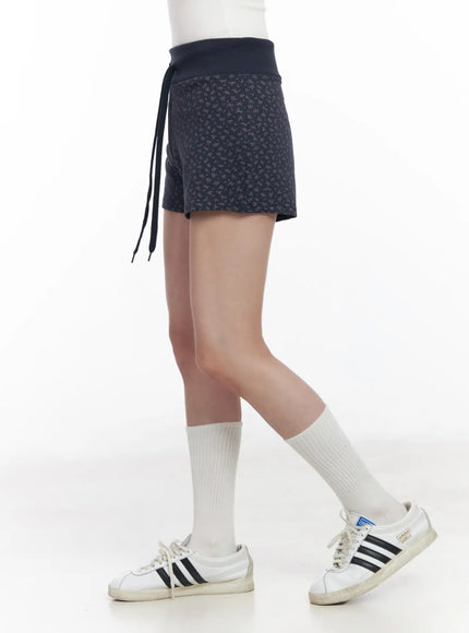 floral-print-banded-shorts-cm527