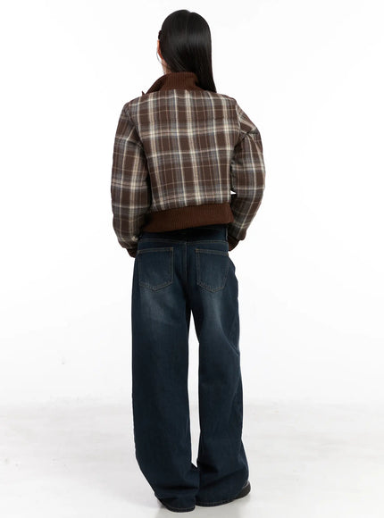 Kamryn Wide-Leg Fleece Lined Jeans CN520