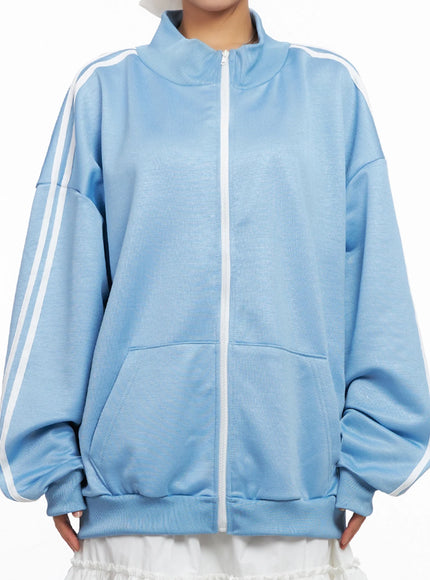 Oversized Track Zip-Up Jersey IG527