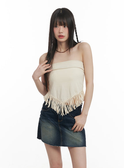 Fringe Tube Top CF518