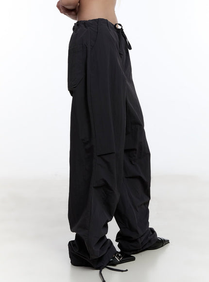 Nylon String Wide-Fit Pants CU502