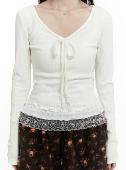 lace-trimmed-long-sleeve-top-cd514