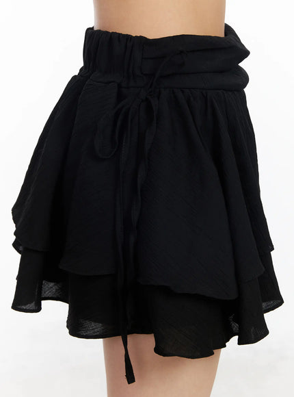 chic-ribbon-flare-mini-skirt-cj523