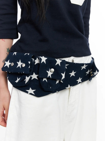star-print-belt-bag-cl525