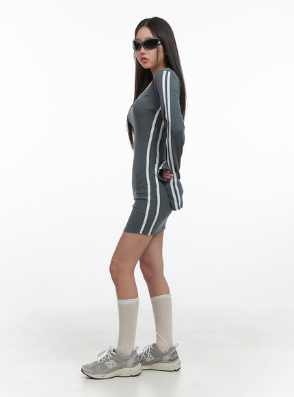 chic-v-neck-fitted-mini-dress-co402