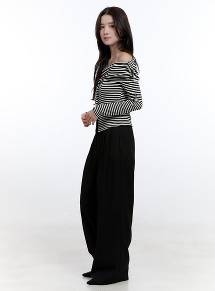 slim-fit-off-shoulder-striped-blouse-on418