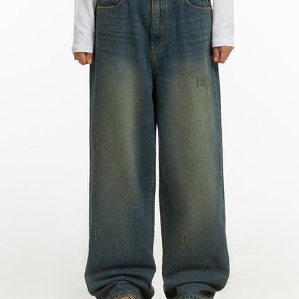 anya-wide-fit-denim-jeans-io409 / Blue