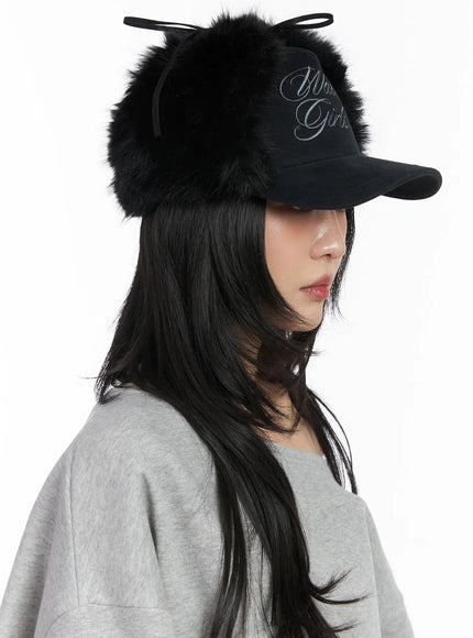 faux-fur-embroidered-baseball-cap-cd508