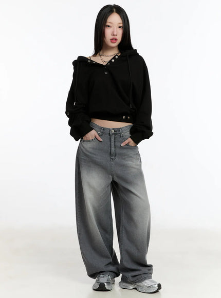 eyelet-crop-hoodie-cm511