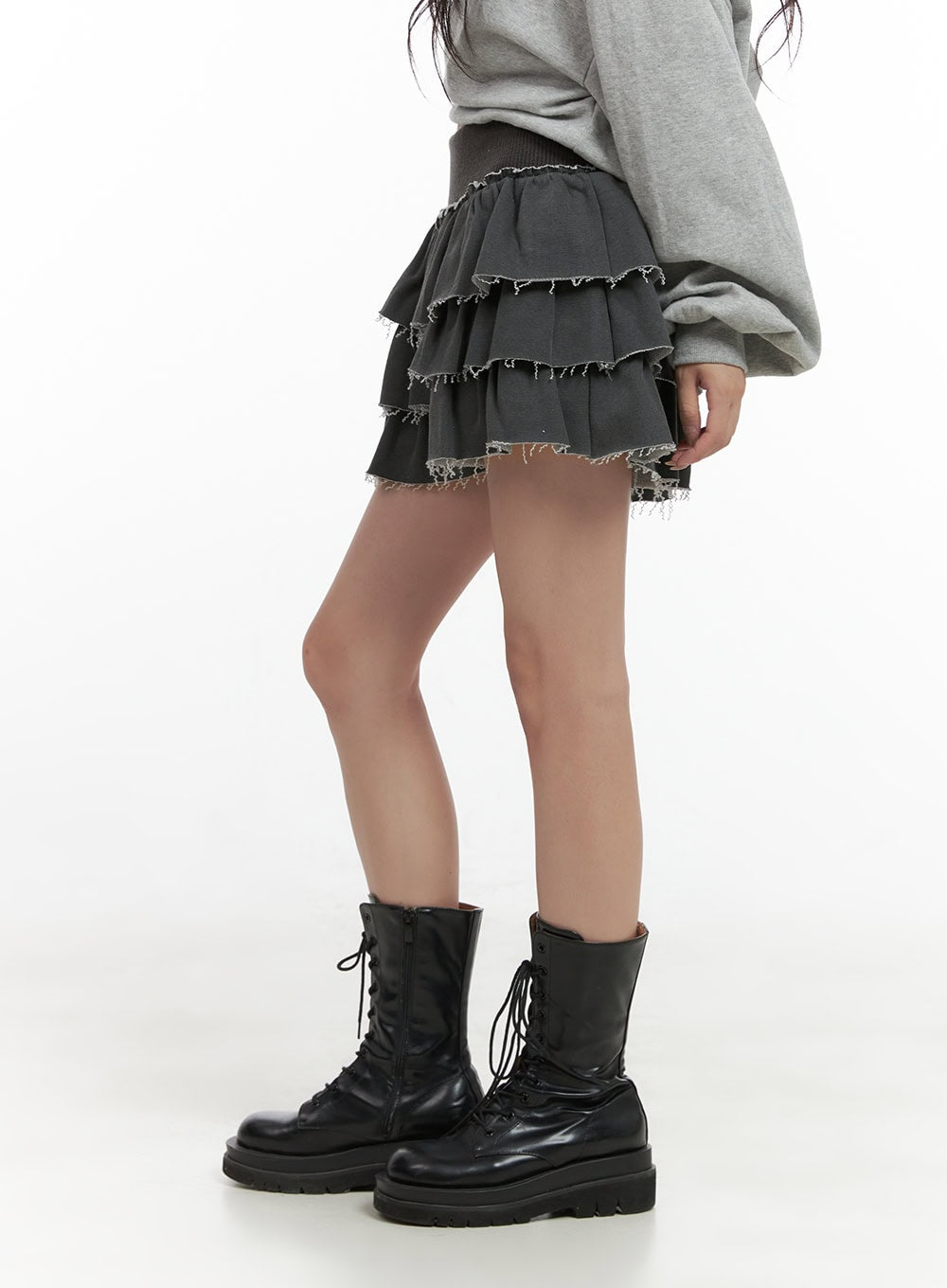 distressed-layered-frill-mini-skirt-cg421