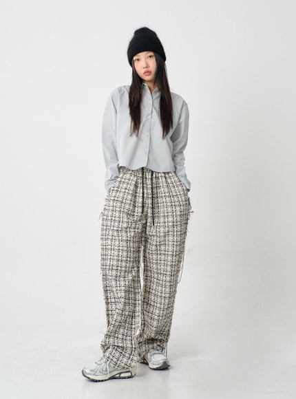 Cotton Cropped Long Sleeve T-Shirt IS15