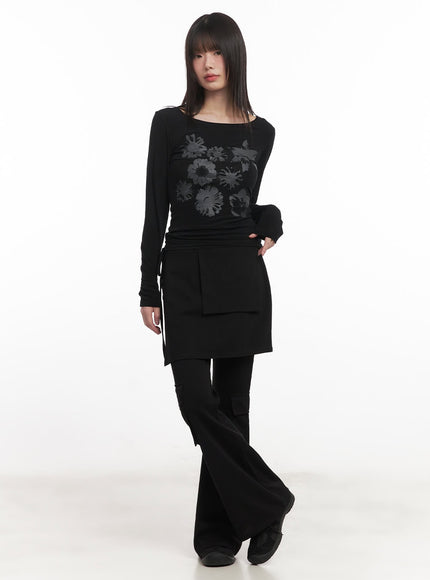 slim-fit-flared-pants-wrap-skirt-set-cm520