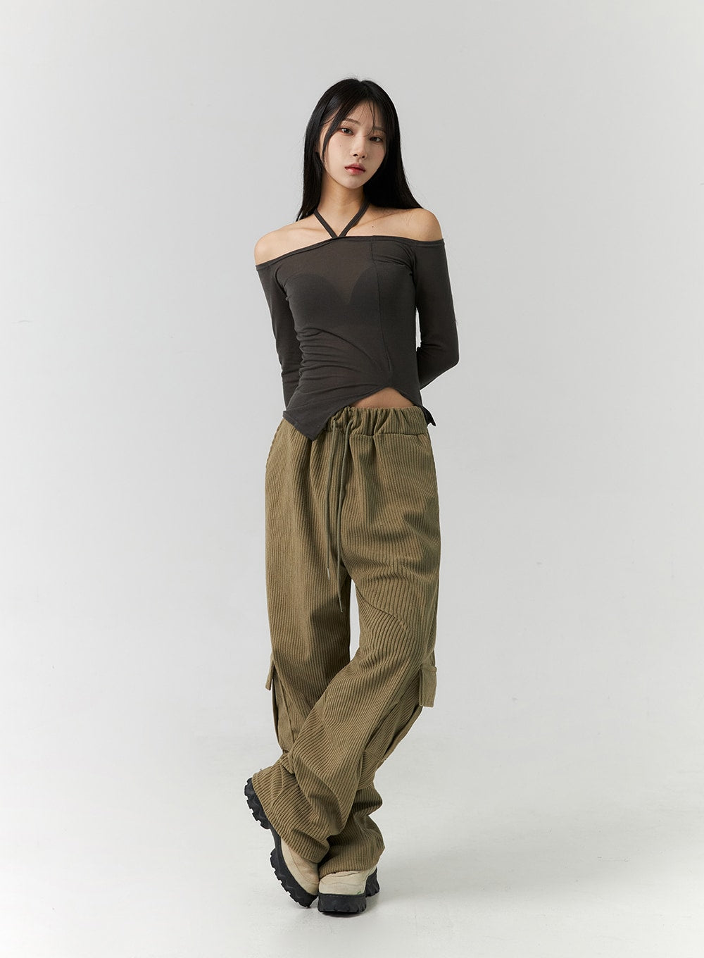 Corduroy Cargo Pants CN320