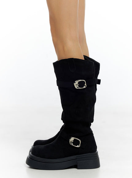 buckle-platform-long-boots-co426