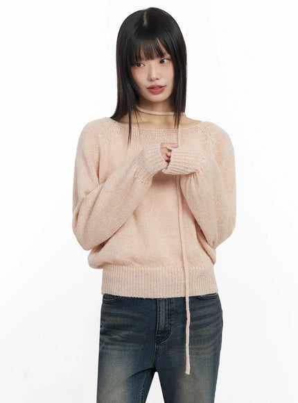 chic-off-shoulder-knit-sweater-and-thin-scarf-set-f517