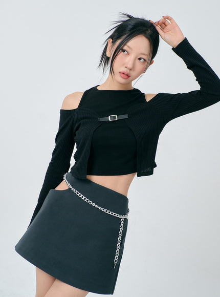 Heart And Padlock Chain Belt BD23