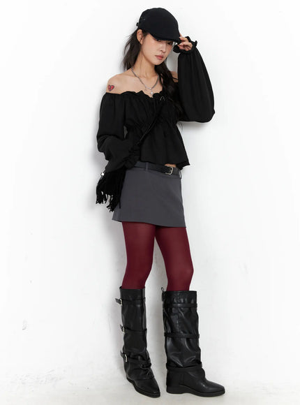 off-shoulder-shirred-ribbon-blouse-co508
