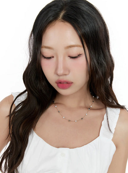 cubic-heart-chain-necklace-cg501