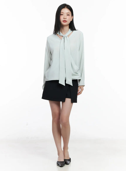 elegant-v-neck-scarf-blouse-cj519