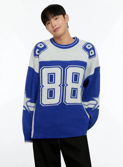 Men's Oversized Rugby Sweater IN506