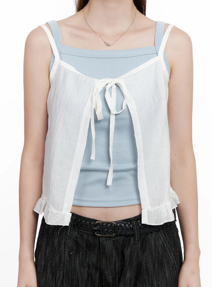 frill-ribbon-bustier-tank-cl523