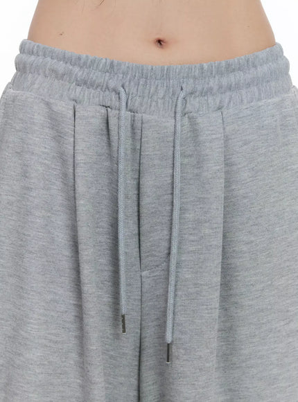 Pintuck Wide Leg Sweatpants IS508