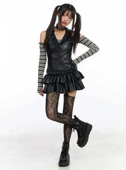 faux-leather-bustier-vest-cd522