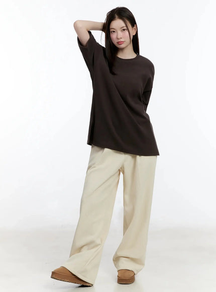 Cozy Fleece Cotton T-Shirt ID526