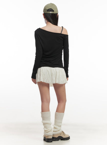 frill-trim-lace-skirt-cf524