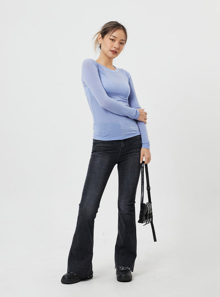 Washed Bootcut Jeans CF317