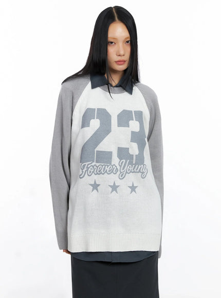 Forever Young Raglan Knit Top CO517