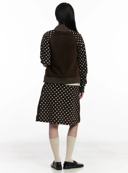 fleece-polka-dot-track-zip-up-cn527