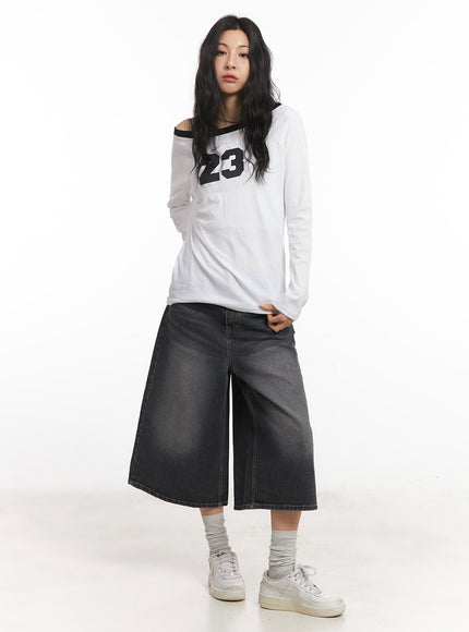 Maxi Wide-Leg Jorts CA504