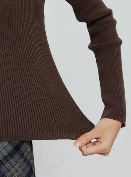 Chic Boat Neck Sweater IN507