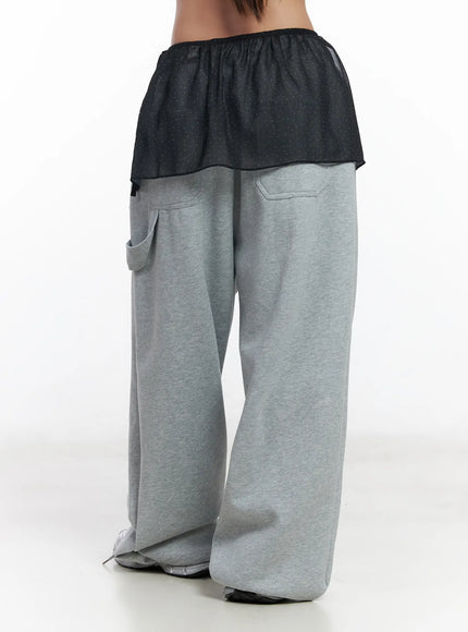 Sheer Polda Dot Mini Wrap Skirt CJ530