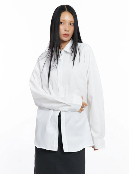 Relaxed-Fit Button Down Shirt CO517