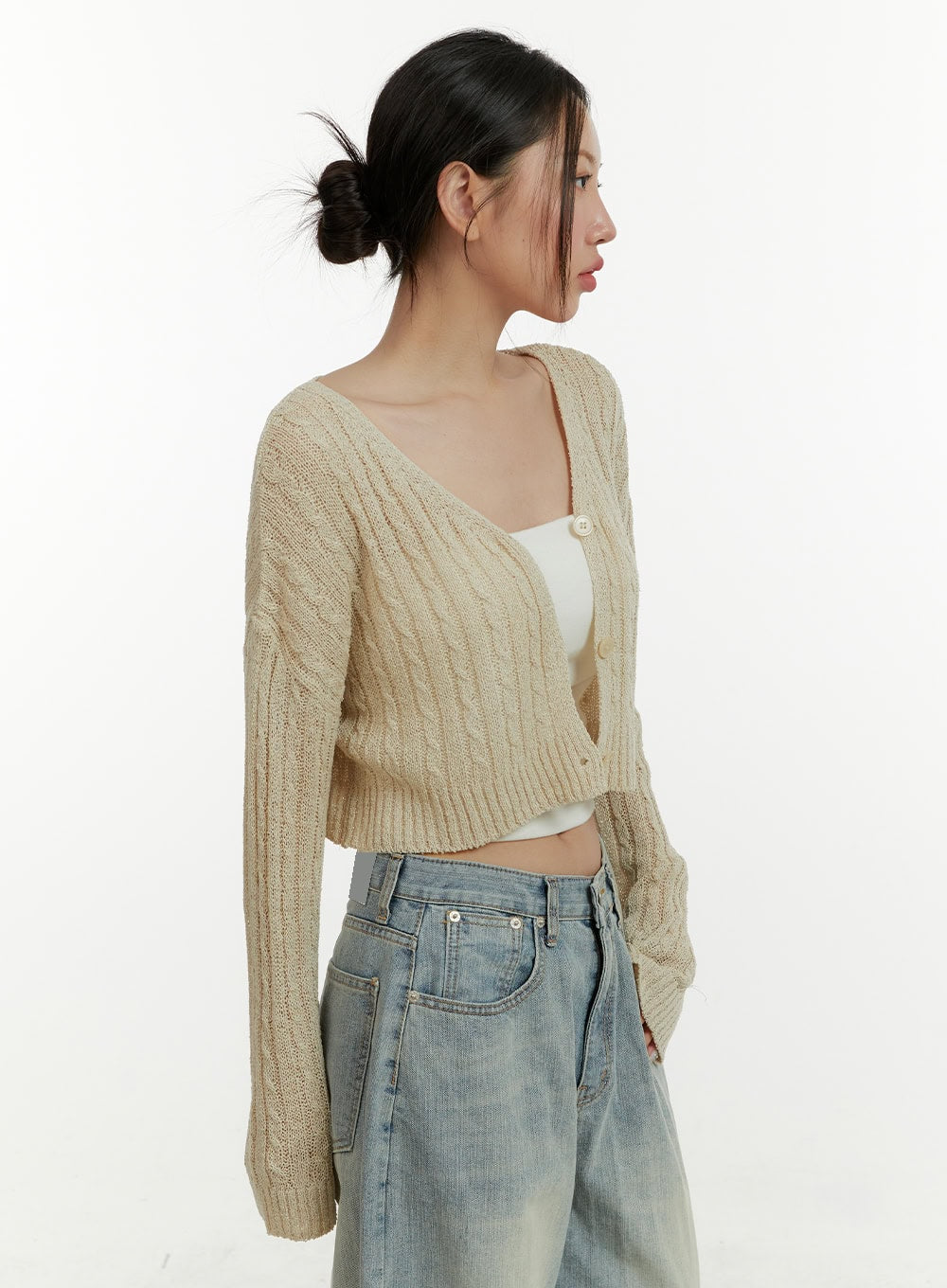 Beige summer cardigan hotsell