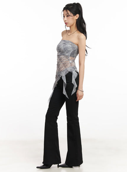 sheer-plaid-ruffle-tube-top-ca514