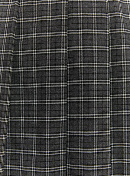 Plaid A-Line Midi Skirt CM510
