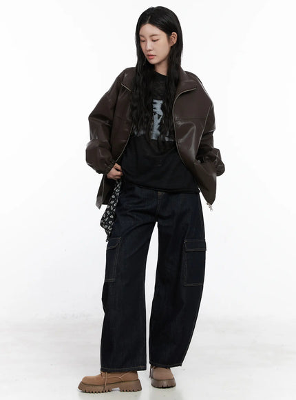 Journi Cargo Wide-Leg Jeans CN512