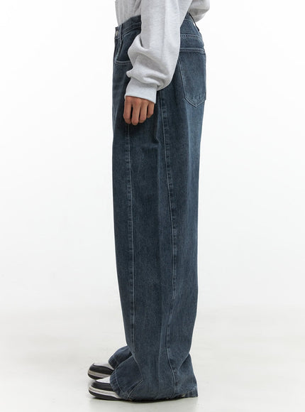 mens-denim-pintuck-washed-wide-leg-fit-jeans-io402