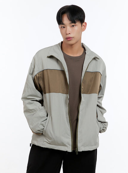 mens-zip-up-nylon-wind-jacket-is412