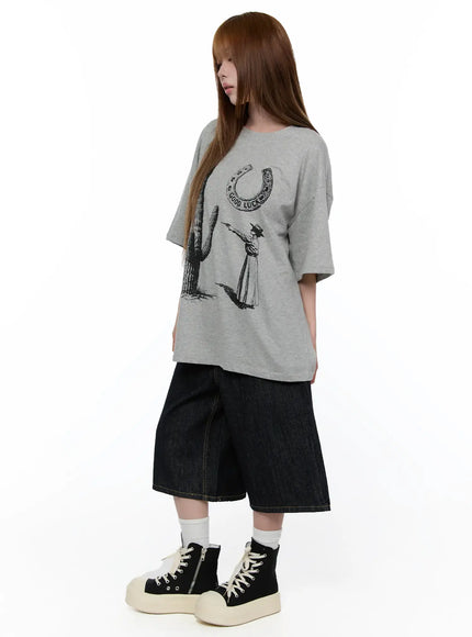 Ayleen High-Waist Wide Leg Jorts CA521