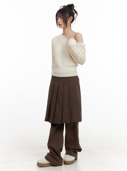 Midi Skirt-Over-Pants CJ506