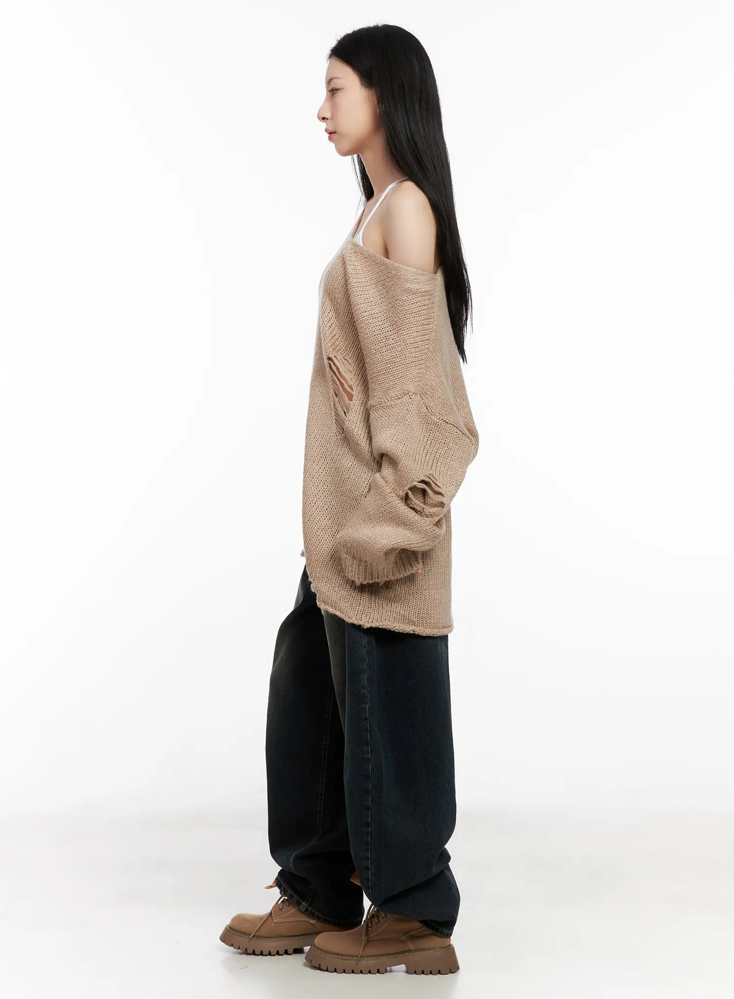 Hyer Washed Wide-Leg Jeans CG522