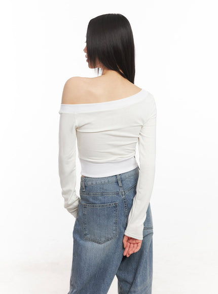 one-shoulder-wrap-long-sleeve-crop-top-ca522