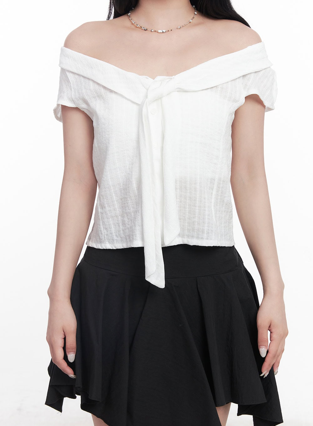 tie-off-shoulder-crop-blouse-top-cy527