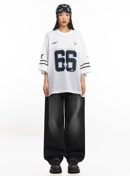 Alexis Stitched Wide-Leg Jeans IA504