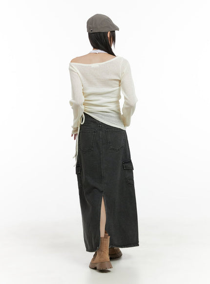 shirred-see-through-one-shoulder-top-cg426