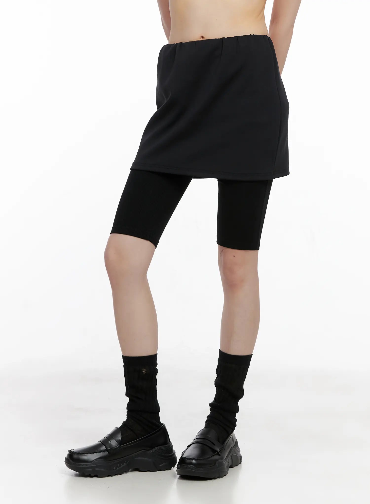layered-mini-skirt-leggings-cg519